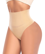 Tummy Control Shapewear Thong for Women Mid Waist Panties Girdle Seamles... - £22.11 GBP