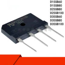 5Pcs Rectifier Bridge D15SB60 D25SB80 D25SB100 D35SB100 D50SB100 15A/25A... - £2.34 GBP+