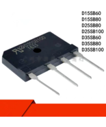 5Pcs Rectifier Bridge D15SB60 D25SB80 D25SB100 D35SB100 D50SB100 15A/25A... - $3.57+