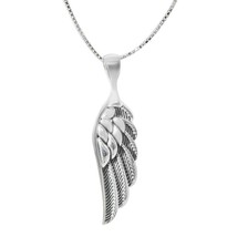 Gesegneter Talisman Engelsflügel Anhänger mit Kette Silber 925 King Solo... - $66.16