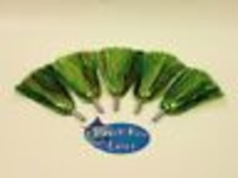 3/4&quot; 5 Mylar Flash Reflect Chrome Head Fishing Fish Lures Mahi Tuna Green Gold - £23.94 GBP