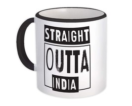 Straight Outta India : Gift Mug Expat Country Indian Travel Souvenir - £12.74 GBP