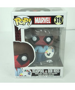 Funko POP Deadpool As Bob Ross #319 Vinyl Bobblehead Marvel New - $22.76