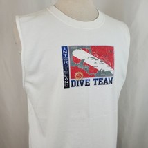 Vintage Inter Island Dive Team Sleeveless T-Shirt Large Crew Caribbean C... - $17.99