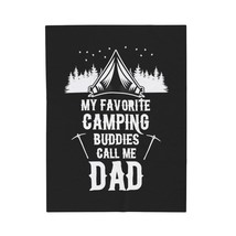 Personalized Camping Velveteen Blanket - &quot;My Favorite Camping Buddies Call Me Da - £21.22 GBP+