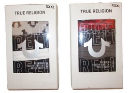 3 TRUE RELIGION SIZE 2XL 3XL BLACK GRAY WHITE RED COTTON STRETCH BOXER B... - £25.73 GBP