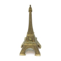 Metal Eiffel Tower Paris Statue 3.5&quot; Paris France Souvenir Travel Vintage - £7.74 GBP