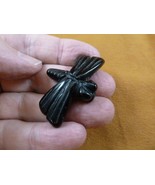 (Y-DRAG-574) Black Onyx DRAGONFLY dragon fly BUG carving gemstone stone ... - €12,21 EUR