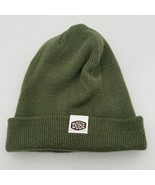 Hey Dude Olive Green Knit Beanie Hat One Size Winter Cuffed Skull Cap - $25.91 CAD