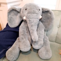 Animal Adventure Elephant Plush Jumbo Floppy Large 2019 Gray grey stuffed animal - £38.36 GBP