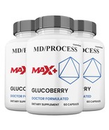 3 Pack Glucoberry Max Blood Support Capsules Advanced Formula with Antio... - $140.70 CAD