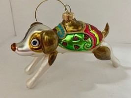 Great Christmas ornament dog brown and white - $303.08 MXN