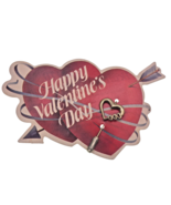 FTD Florist Valentine&#39;s Day Vintage Gold tone Heart Stick Pin Brooch - $210.58 MXN