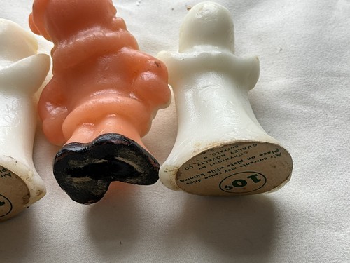 Vintage Lot Of 3 Gurley Christmas Candles Angels And Santa Item image 8