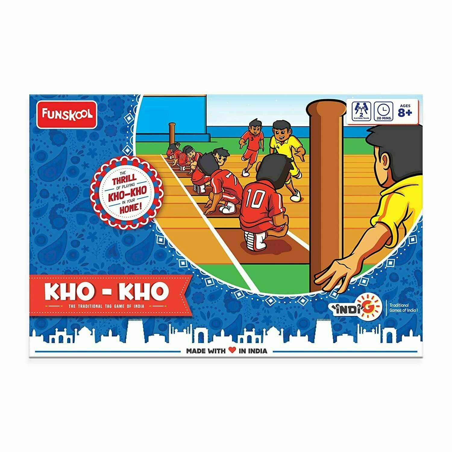 Funskool Kho-Kho: The Traditional Tag Game of INDIA Board Game Age 8+ F/S - $59.45