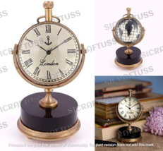 Elegant Table Clock By SICRAFTUSS - Brass Nautical Decor Collectible - £29.98 GBP