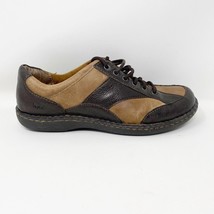 BOC Womens Tan/Dark Brown Leather Lace up Bowling Style Comfort Shoes, Size 10 - £20.48 GBP