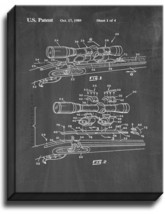 Scope Mount Base for A Black Powder Rifle Patent Print Chalkboard on Canvas - $39.95+