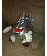 Hersheys Kiss Plush 10&quot; Silver Chocolate Candy Stuffed Toy Arms Legs Car... - £11.84 GBP