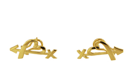 Tiffany & Co Paloma Picasso 18K Gold Heart and Arrow Earrings - $825.00