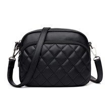 Lattice Women Shoulder Bag Solid Color PU Leather Crossbody Bag Fashion ... - £18.37 GBP