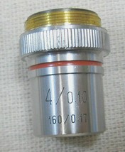 Generic Microscope Objective 4/0.10 160/0.17 Fits One-Sixty ,Student Mic... - $13.99