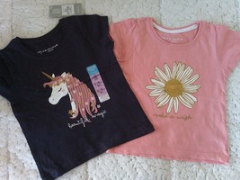 PRIMARK PACK DE 2 x lindo top manga corta camiseta edad 12-18 meses 86cm - $6.67