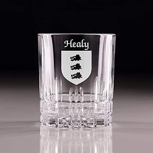 Healy Irish Coat of Arms Perfect Serve Cut Glass Tumbler - Set of 4
