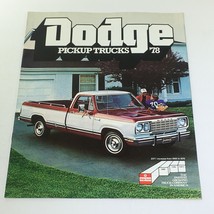 Vintage Dodge Pickup Trucks 1978 Opt 2 or 4 Wheel Drive Cab Car Catalog Brochure - £13.97 GBP