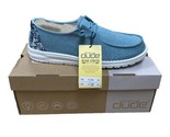 Hey Dude Wendy | Women&#39;s Shoes |Stretch Fleece Sea Blue | Size 8 | Slip ... - £35.19 GBP