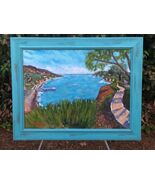 EUGENE LINDER Original MALIBU MODERN IMPRESSIONIST SEASCAPE CALIFORNIA A... - $495.00