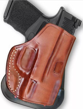 Fits SIG P365 9mm Micro Compact 3.1”BBL W/Out Rail Leather Paddle Holste... - $44.99