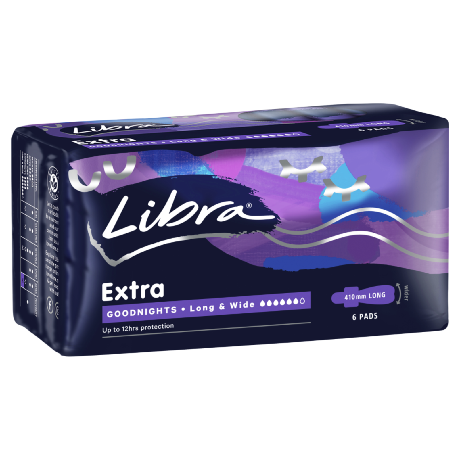 Libra Extra Goodnights Long &amp; Wide with Wings 6 Pads - $72.04