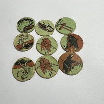 Vintage 1955 Disney &amp; Parker Brothers  Frontierland Game Pieces - £7.91 GBP