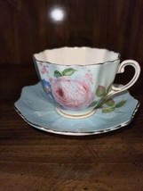 Vintage Paragon Teacup &amp; Saucer Double Warrant With Flowers - £99.91 GBP