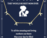 Mother&#39;s Day Gifts for Mom from Daughter Son, Solid 14K Gold Mom Necklac... - $34.15