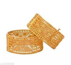 South Indian Women 4 pcs Bangles/ Bracelet Gold Plated Fashion Wedding J... - $34.44