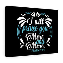  Psalm 71:14 I Will Praise You Bible Verse Canvas Christian Wall - £60.74 GBP+