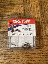 Eagle Claw 2X Treble Hook Size 10 - $7.87