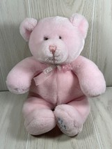 Animal Alley 14&quot; My First Bear vintage pink Toys R Us baby plush teddy - £49.05 GBP