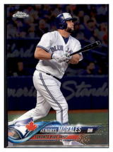 2018 Topps Chrome Kendrys Morales  Toronto Blue Jays #85 Baseball card   M32P3 - £2.22 GBP