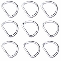 Pack Of 100 Metal Nickel Plated D Ring (3/4 Inch) - £11.79 GBP
