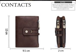 STG Men&#39;s Genuine Leather RFID Blocking Wallet With Multi pocket (Brown) - £43.85 GBP