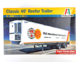 Italeri Classic 40 Foot Reefer Trailer 1:24 Model Kit #3896 New Factory ... - £38.93 GBP