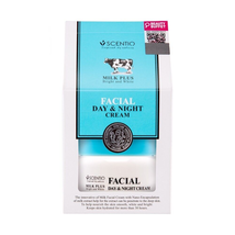 SCENTIO MILK plus Facial Day &amp; Night Cream Bright White Skin Beauty Buffet 50 Ml - £29.69 GBP