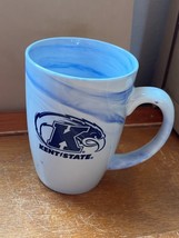Large Kent State Golden Flashes Blue Swirl Ceramic w Hawk Bird Coffee Cup Mug – - £11.90 GBP