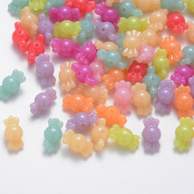 10 Candy Bubblegum Beads Acrylic Candy Big Spacers Plastic Assorted Lot Mix 16mm - £3.04 GBP