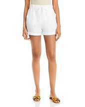 Aqua Velvet Heart Womens Lyra Cuffed Shorts - White - Size XL - £23.13 GBP