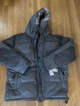 Members Only Mens Winter Jacket NWT Size XL Gray Faux Fur Hood - £45.90 GBP