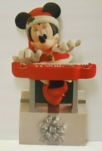 Disney Minnie Mouse Table Top Christmas Standee Foam Board Cutout 17&quot; H - £31.25 GBP